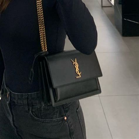 ysl sunset bark leather|ysl sunset bag.